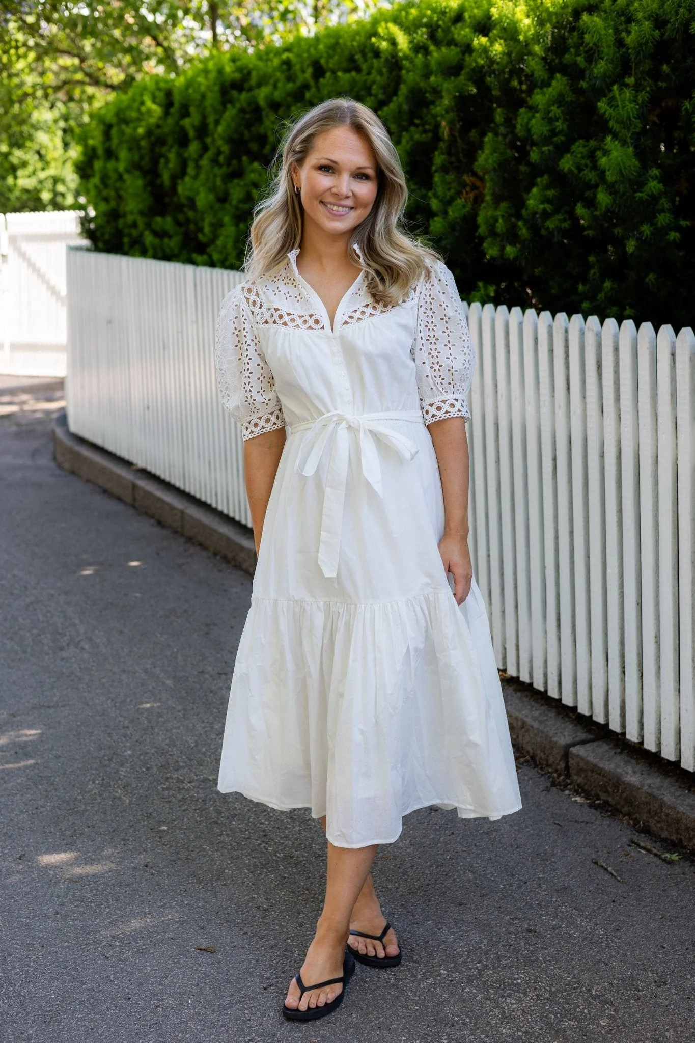 Carla Dress Blanc Casse - Image 2