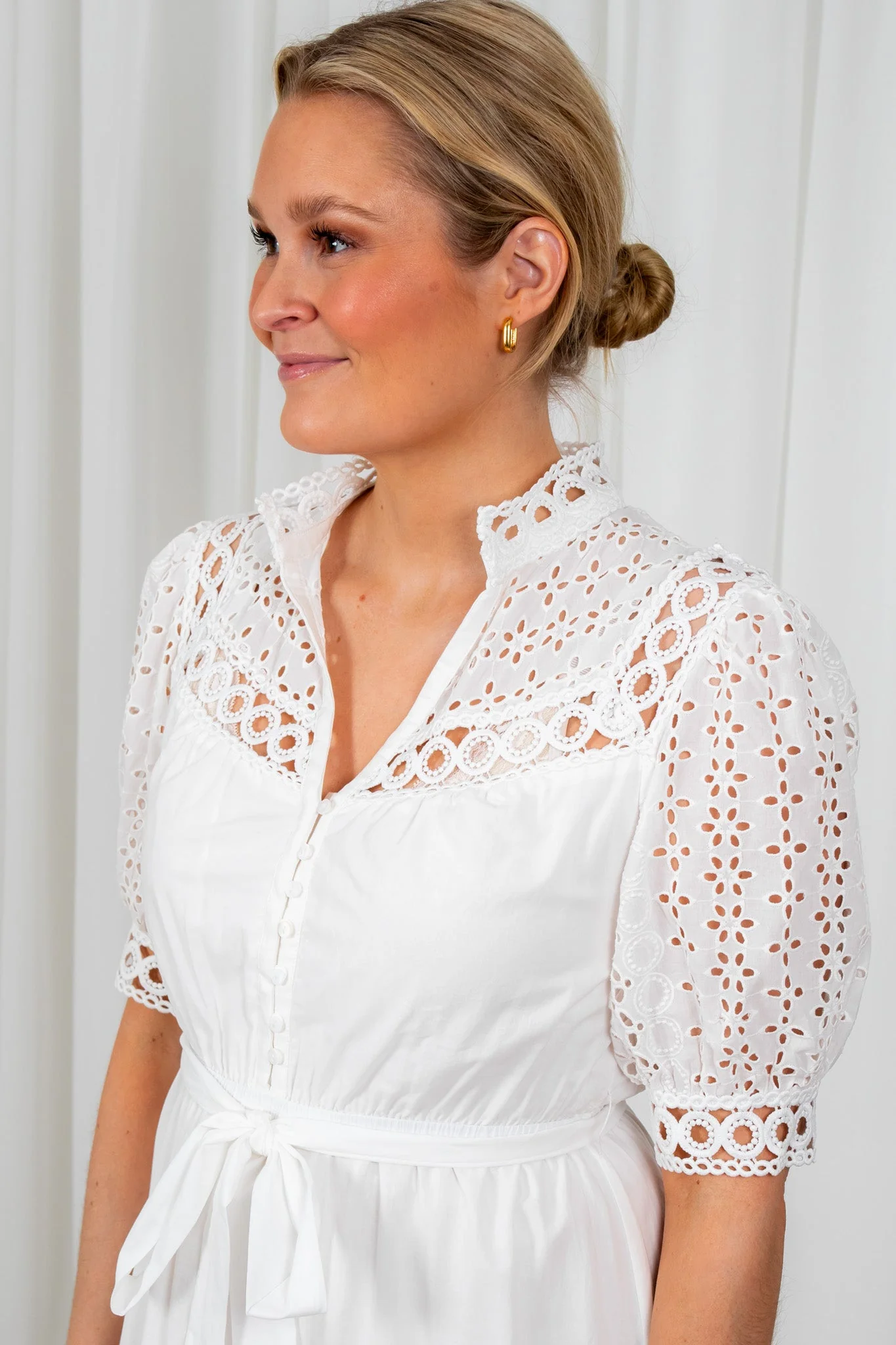 Carla Dress Blanc Casse - Image 9