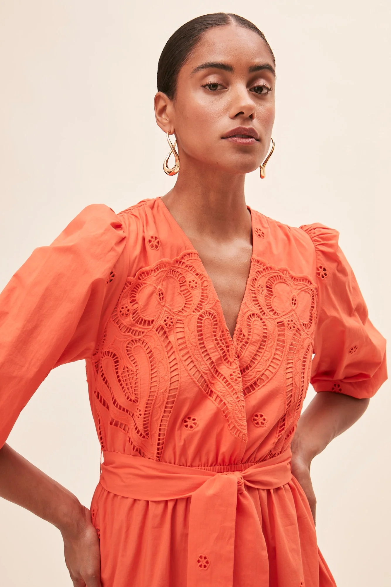 Cliff Dress Orange - Image 4