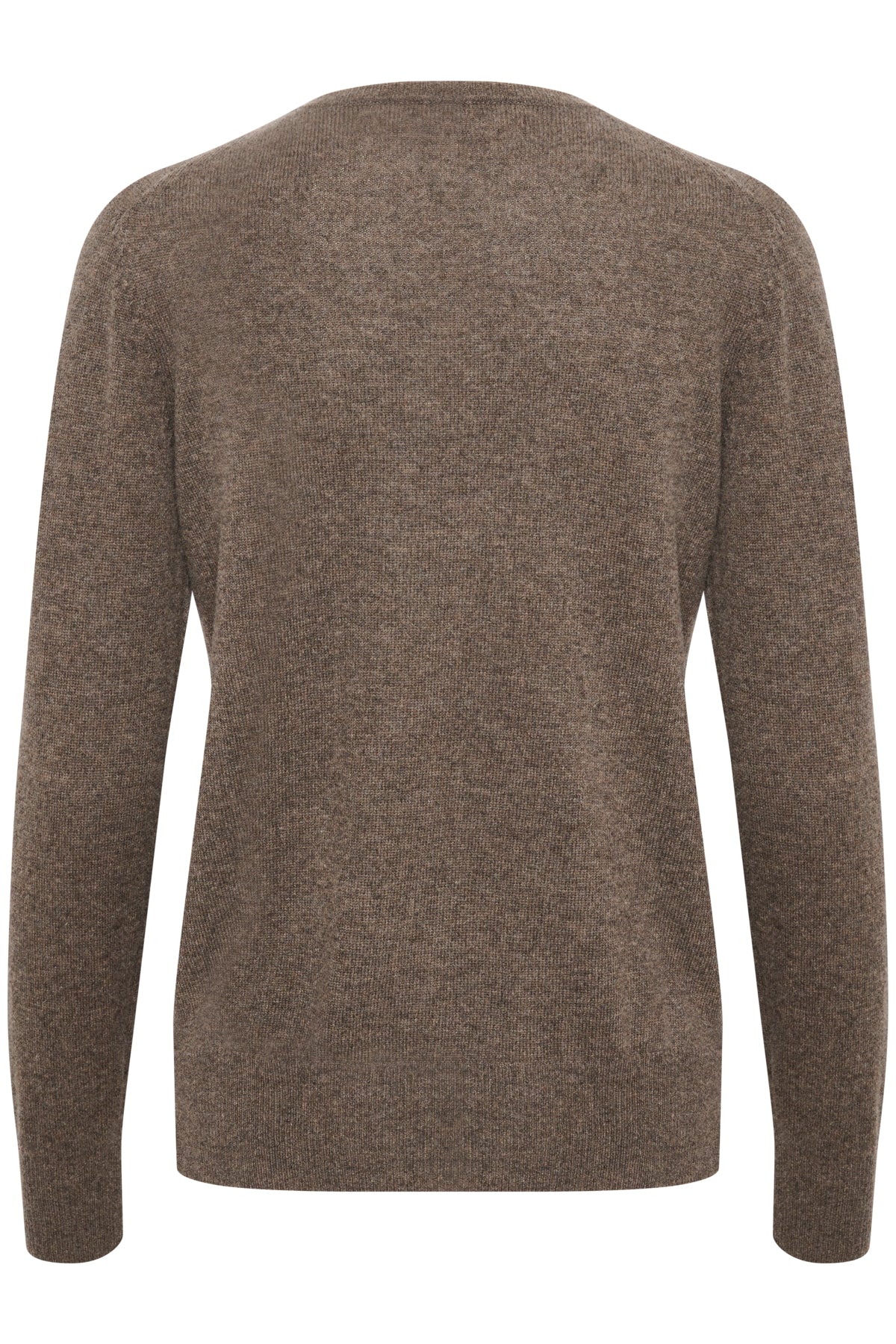 Lukkaiw Crew-Neck Pullover Brown Melange - Image 6