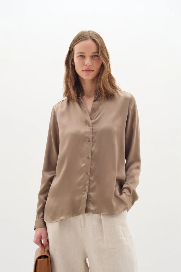 Leonore Shirt Premium Desert Taupe - Image 3