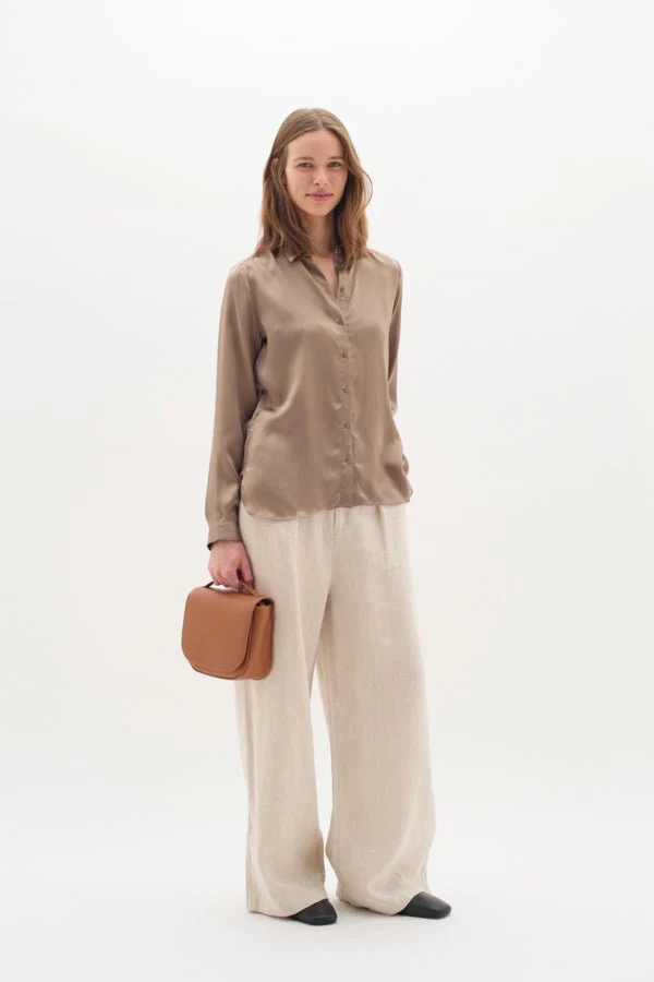 Leonore Shirt Premium Desert Taupe - Image 4
