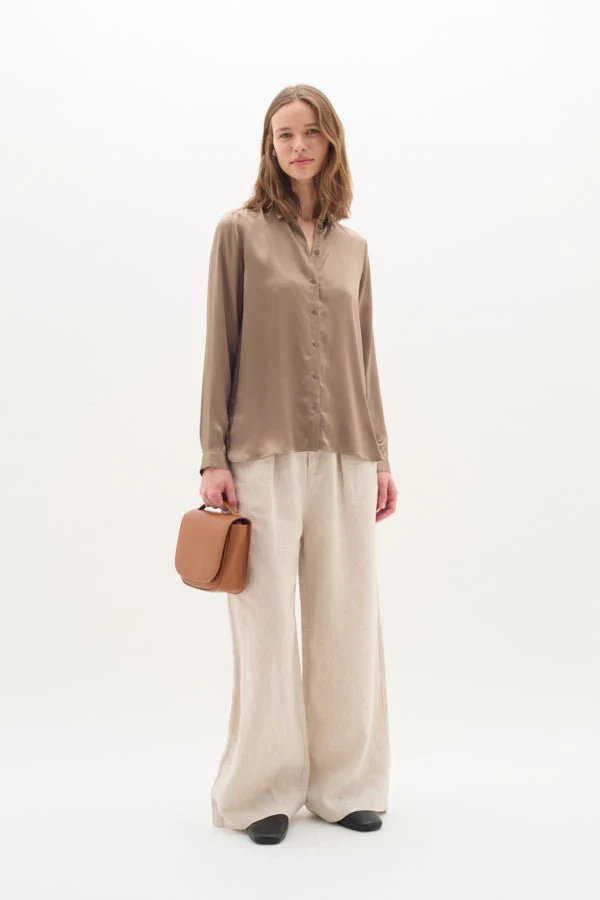 Leonore Shirt Premium Desert Taupe - Image 6