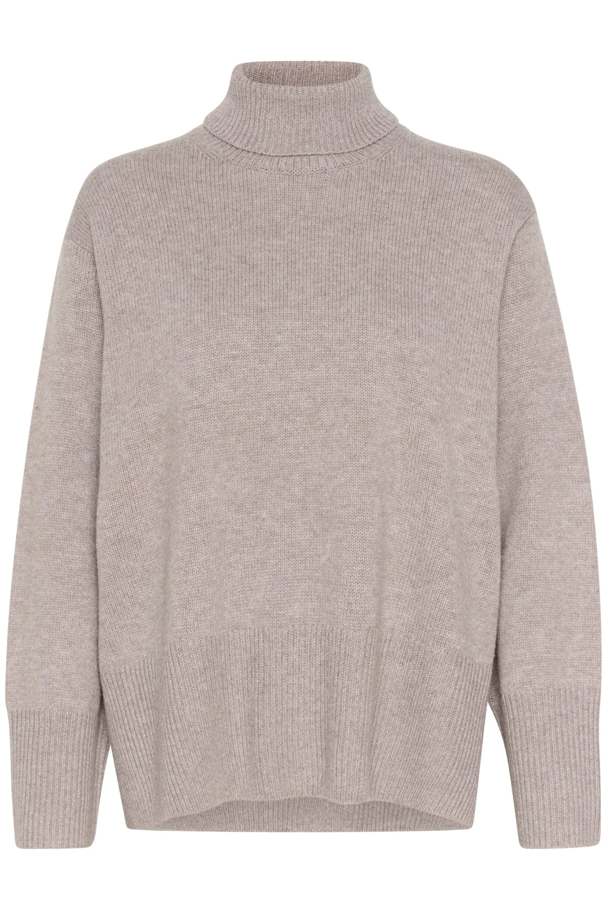 Kaxyiw Turtleneck Pullover Sandy Grey Melange