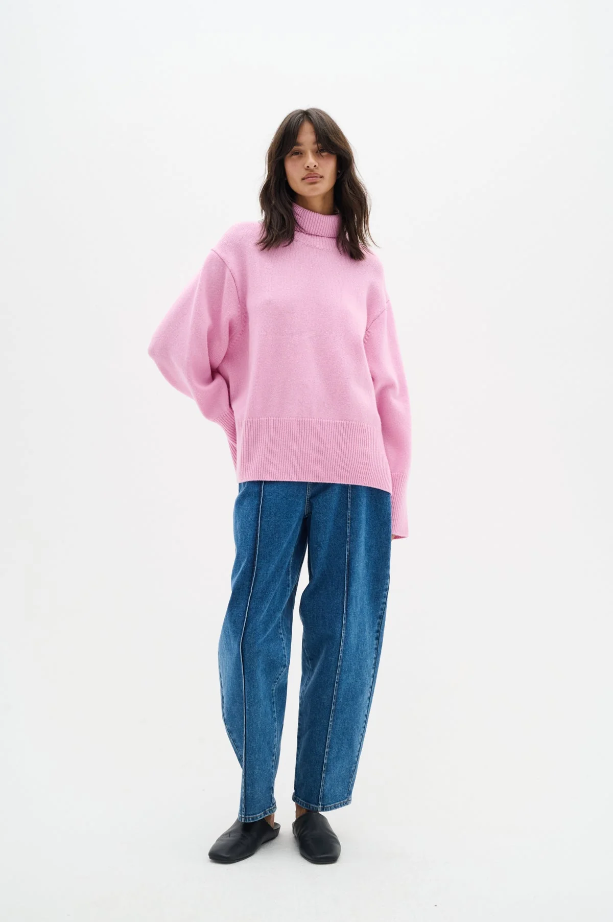Kaxyiw Turtleneck Pullover Cashmere Rose - Image 3