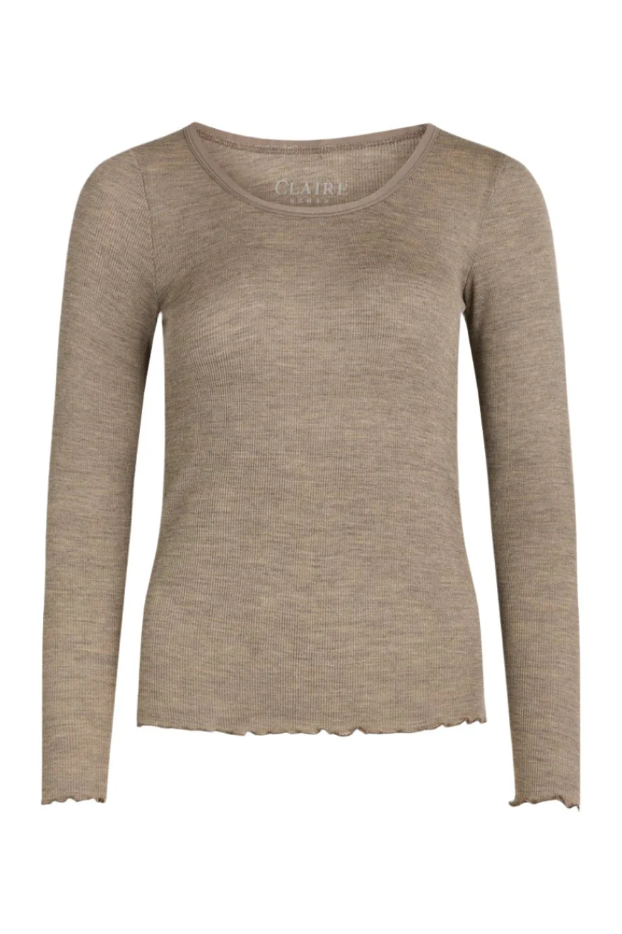 Amber T-Shirt Taupe Melange