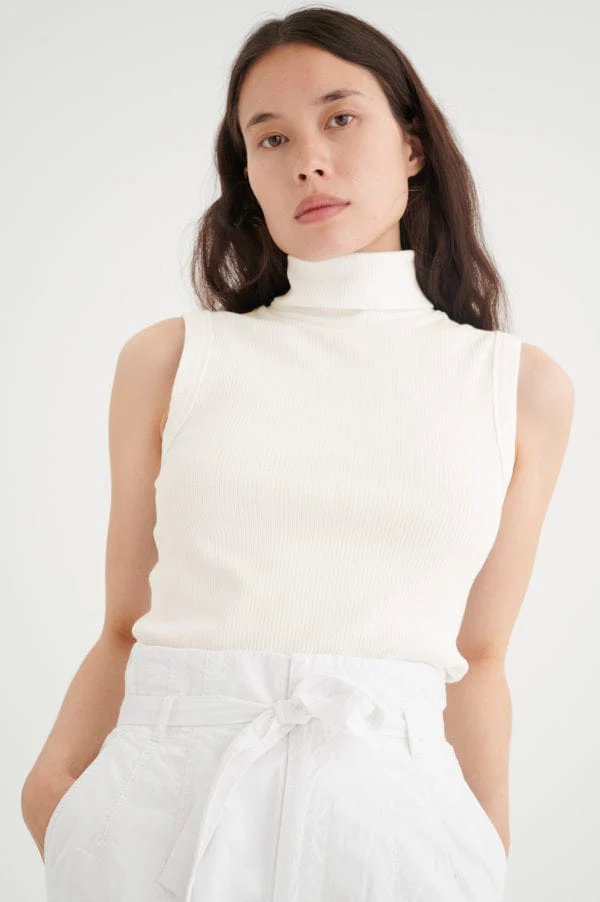 Dagnaiw Rollneck Top Whisper White - Image 2